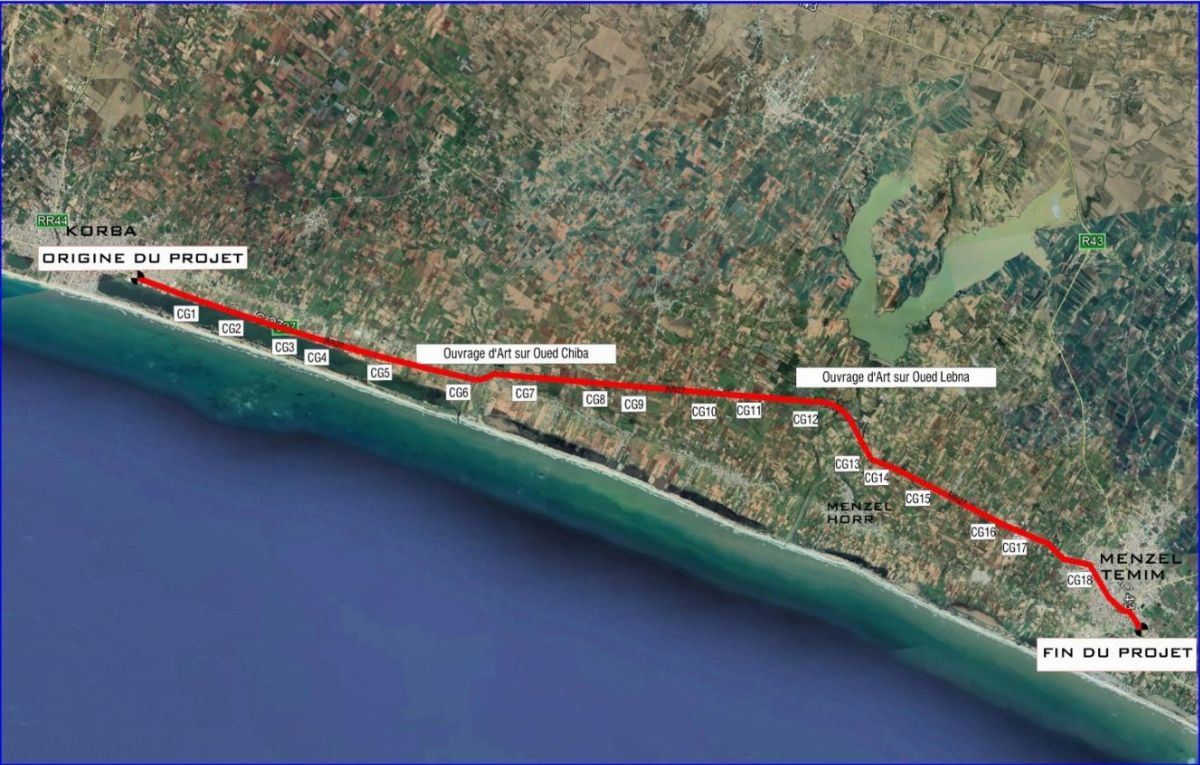 Mission de Contrôle — Mise en 2×2 Voies de la RR27, Korba–Menzel Témime (26 km)